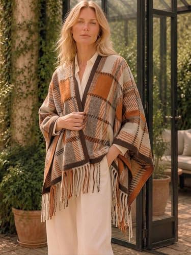 Image of Breezy Lane Shawl Wraps for Women Ponchos Ruana Wraps Cardigan