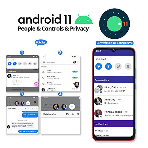 Blackview Unlocked Phones A70 3Gb+32Gb/Sd 128Gb Android Cell Phone,5380Mah Massive Battery,Octa Core Smartphone Unlocked,4G Dual Sim Face Unlock&Fingerprint Mobile Phone 6.5" Fhd+Large Screen #TOP1