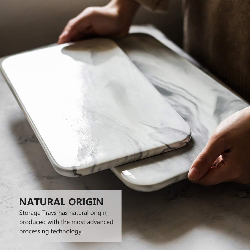 Cutting Board 1pc Cutting Board Nordic Style Breadboard Dessert Serving Tray Ceramic Chopping Board Rectangular Plate for Kitchen(Color : A Size : 26.00X15.70X1.00cm) (B 30.00X19.80X1.00cm) (B 26.0