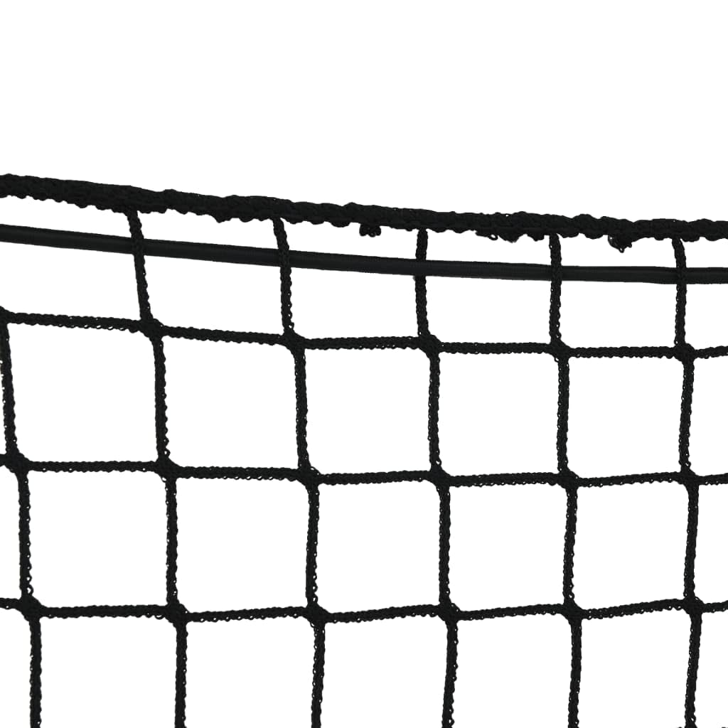 Anhängernetz mit Gummiseil Schwarz 4x4 m PP, UV-beständig wetterfest, universell für Anhänger, Pkw, SUV, Ladungssicherung, Schutznetz, elastisch und reißfest