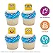 DecoPac SpongeBob SquarePants™ Mood Faces Rings, SpongeBob Cupcake Decorations Featuring SpongeBob SquarePants, Yellow - 24 Pack