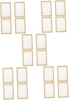 STOBOK Paper Making Screen Wooden Frame DIY Paper Craft Kit 20 Pcs Educational Kids Wood Crafts Tool for Hands-on Family Activities