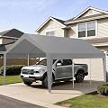 EliteEdge 10x20 Ft Heavy Duty Carport, Car Canopy Garage Boat Shelter Party Tent, UV Resistant Waterproof All-Season Tarp for SUV, Car, Truck, Boat