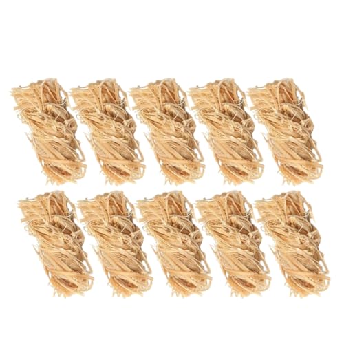 Ciieeo Iniciador de Fuego para Parrilla y Barbacoa, Pack 12 Unidades de Madera Cera Natural, Encendedor de Carbón para Exteriores Resistente a Lluvia y Viento, Adecuado para Camping