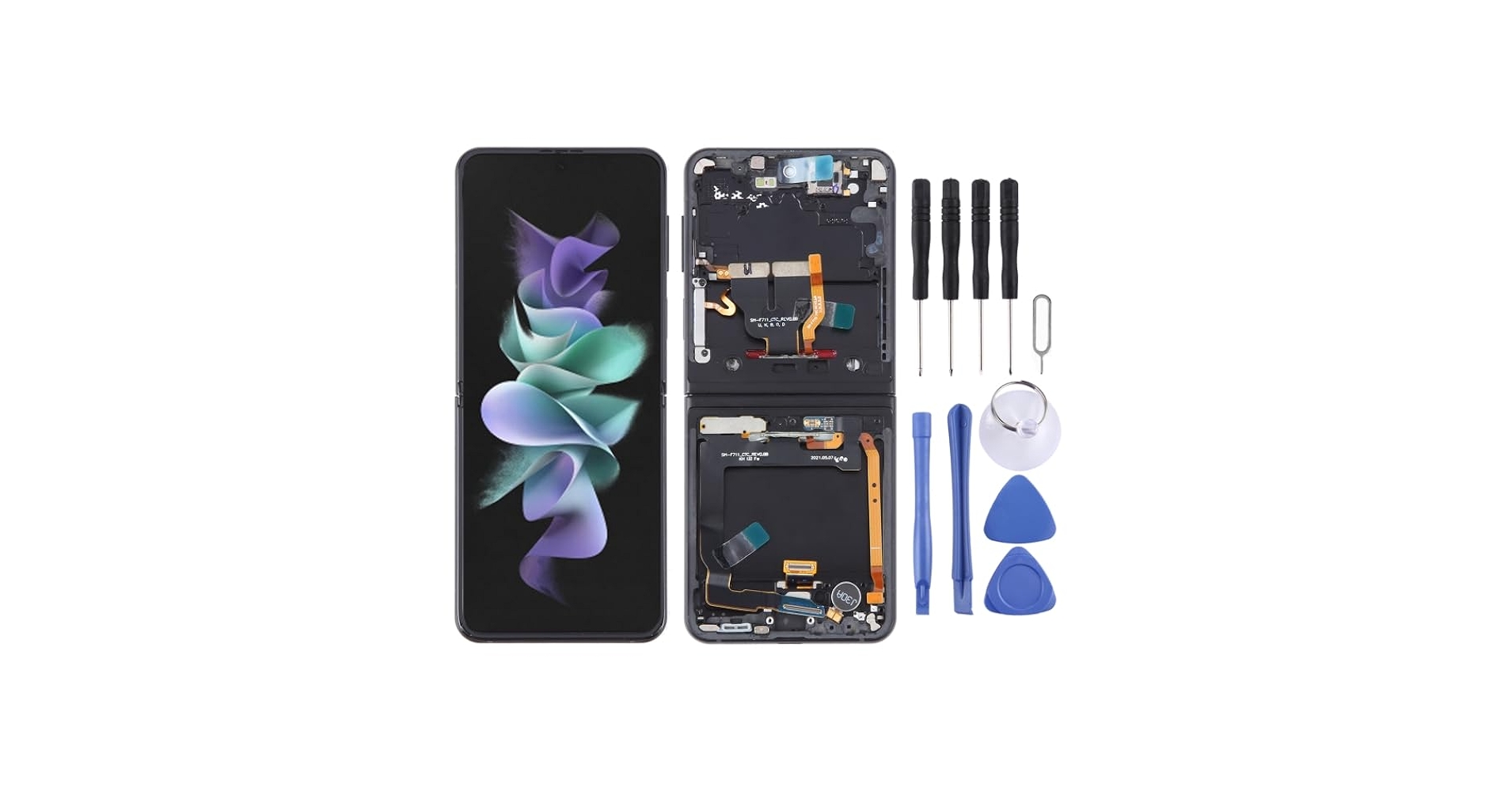 Amazon.com: for Galaxy Z Flip3 SM-F711 LCD Screen Digitizer