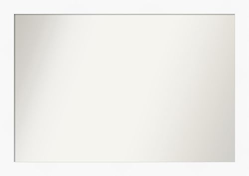 Amanti Art Espejo personalizado, espejo de baño blanco para gabinete, espejo de pared o espejo de tocador de baño sobre el fregadero (36.5 x 51.5