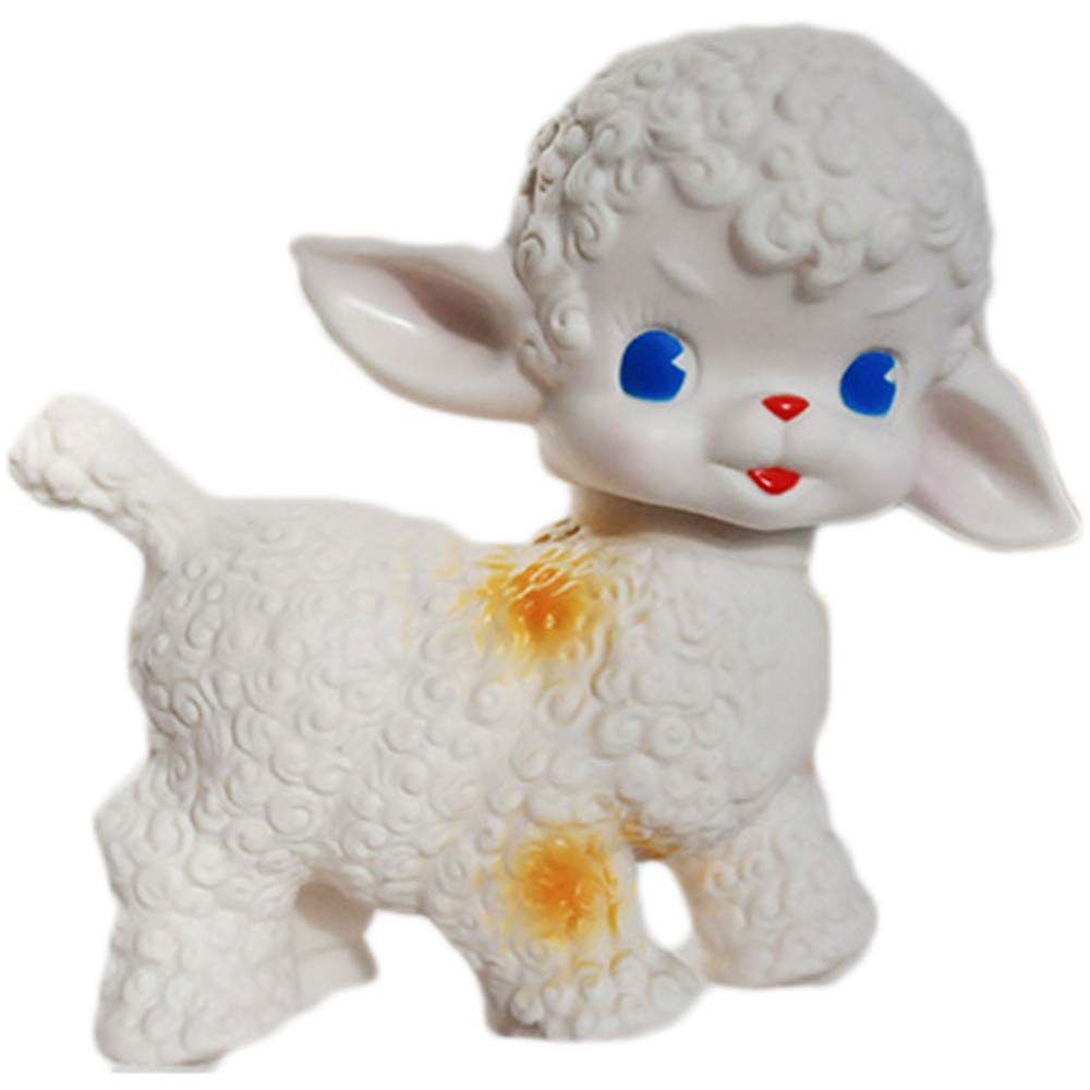 Rubber Sheep Vintage Doll Retro Toy 