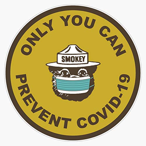 Smokey the COVID Bear Decal Vinyl Bumper Sticker 5