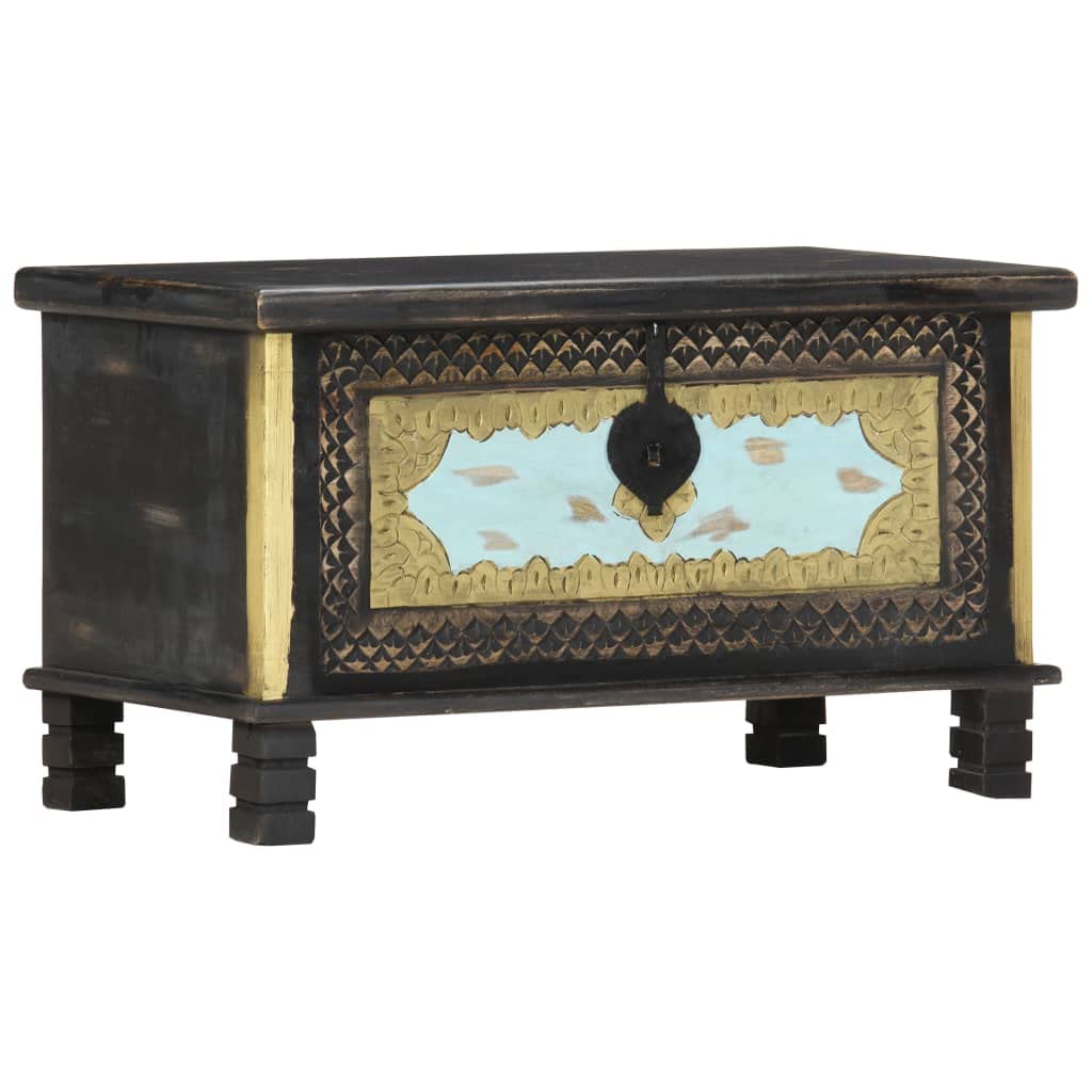 Storage Chest decorative storage boxes containers with lids Great for storing organizing and reducing clutter Black 31 5x15