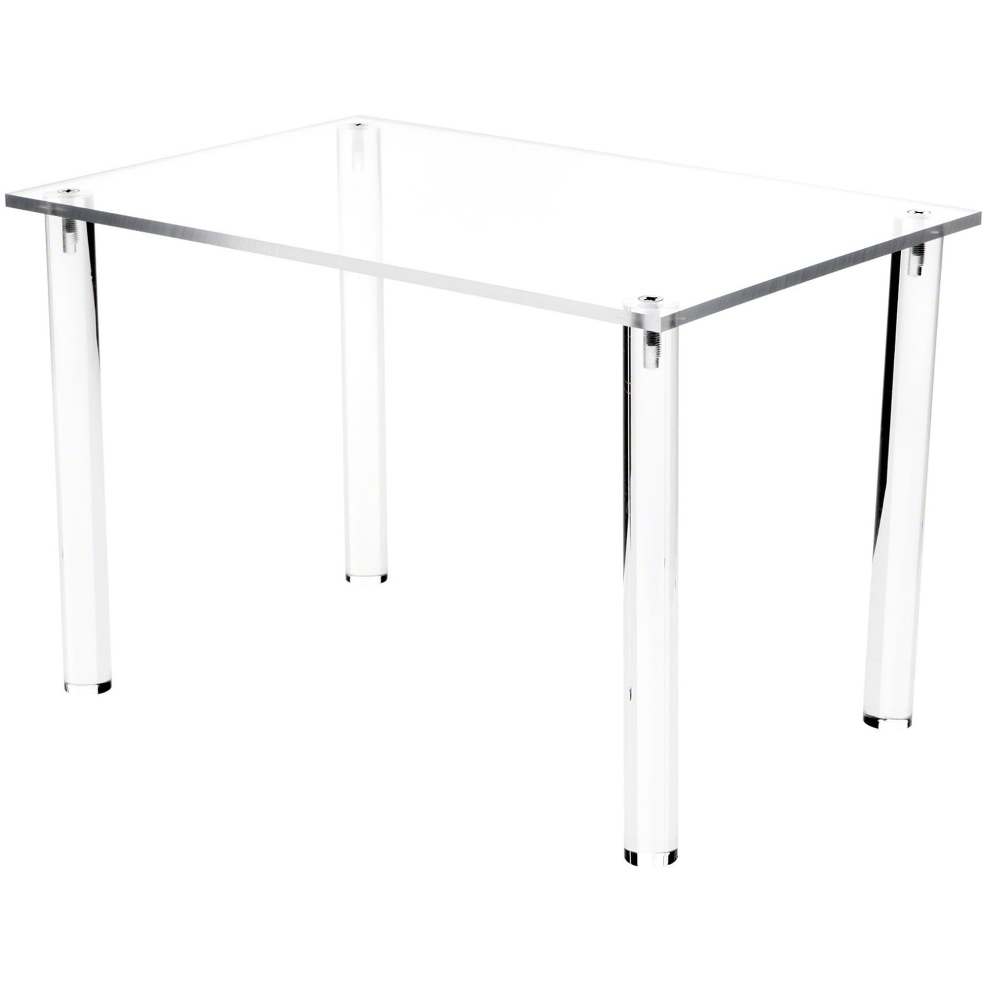 Plymor Clear Acrylic Rectangular 4-Leg Display Riser, 8