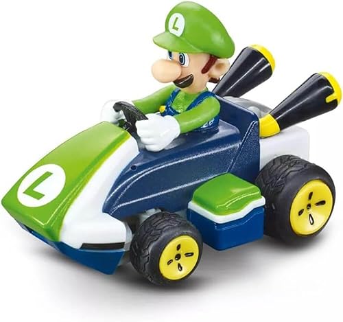 Carrera RC Nintendo Mario Kart 2.4 GHz Mini coleccionable radio control remoto vehículo de juguete - Luigi