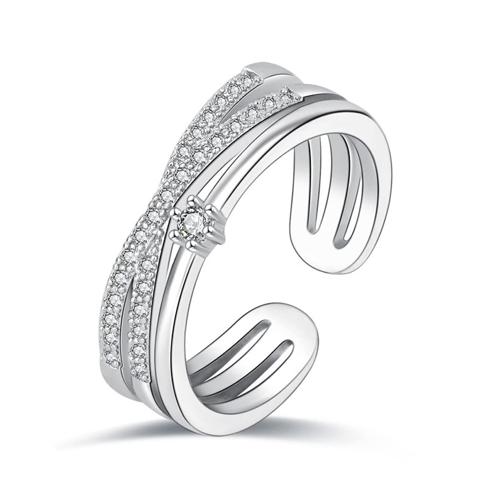 Shining Diva Fashion Valentine Gift for Girlfriend Latest Stylish Platinum Plated Adjustable Solitaire Ring for Women and Girls (11907r) (B09QKSQH1B) Amazon Price History, Amazon Price Tracker