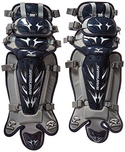 Mizuno Youth G3 Samurai Shin Guards (14.5-Inch), Navy/Grey