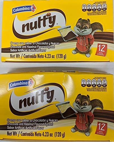Miniatura 3 de Nucita Colombina Nutty 12 Unidades Pack 5.9 Oz (168 Grs) 12 Unidades - 2 PACK