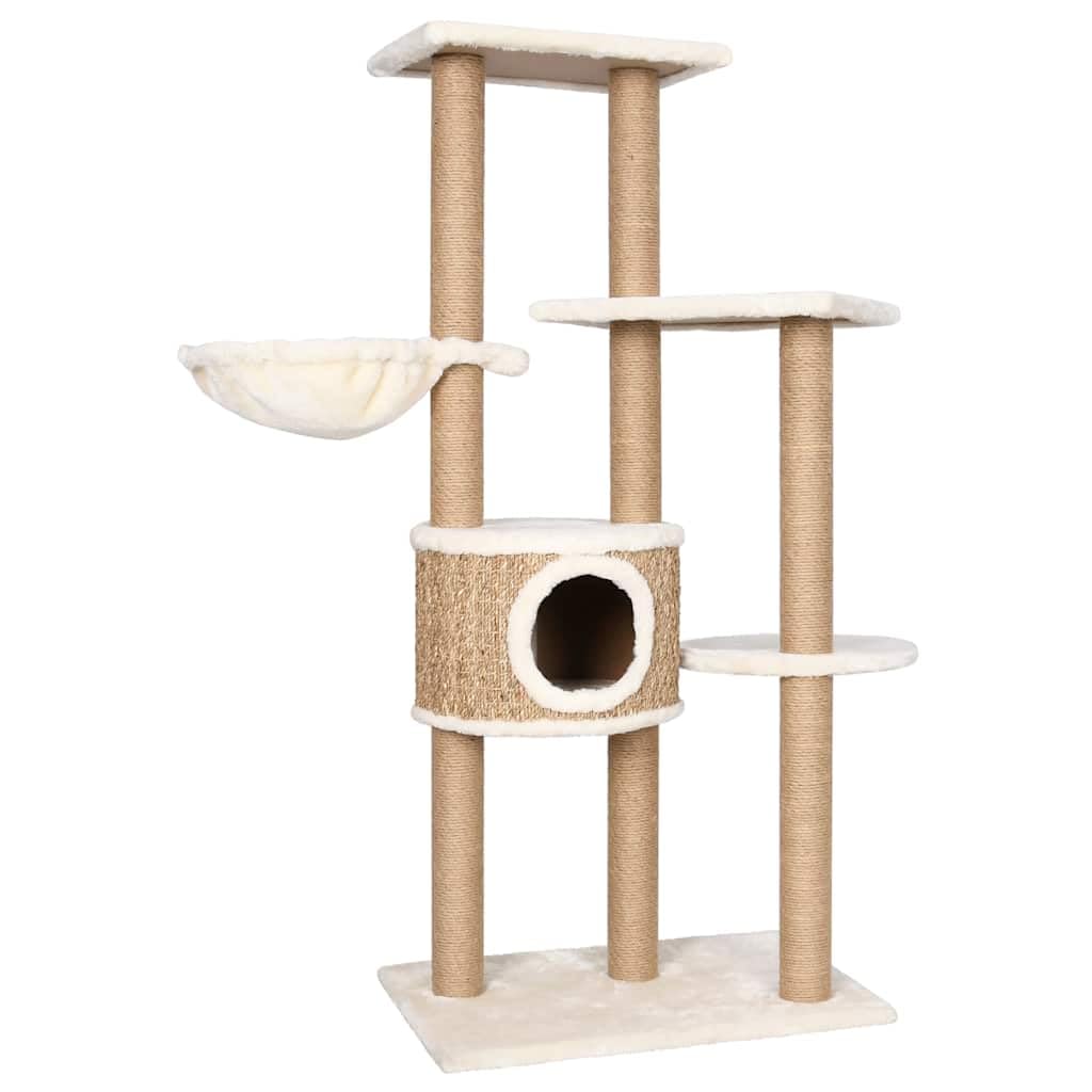 Genérico Árbol para Gatos con Poste rascador 126 cm Hierba Marina,Producto para Mascotas y Animales,Productos para Mascotas,Productos para Gatos,Mobiliario para gatos-170980