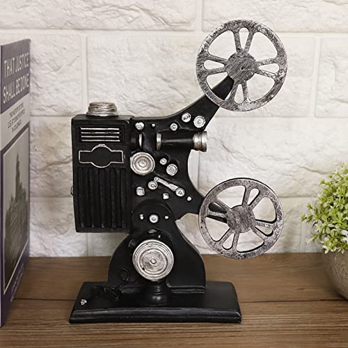 Vintage-Retro-Filmprojektor-Modell, Figuren-Requisiten für Heimdekoration, Handgefertigte, Hochwertige Harz-Filmprojektor-Dekoration für Wohnzimmer, Bar, Café