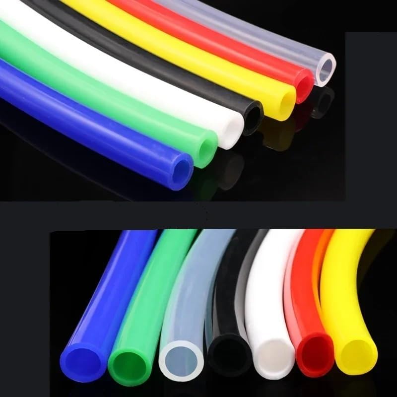 Silicone Tubing, 3.2ft Silicon Tube Flexible High Temp Pure Silicone Hose for Home Brewing Wine making(White,ID 10mm x OD 16mm)