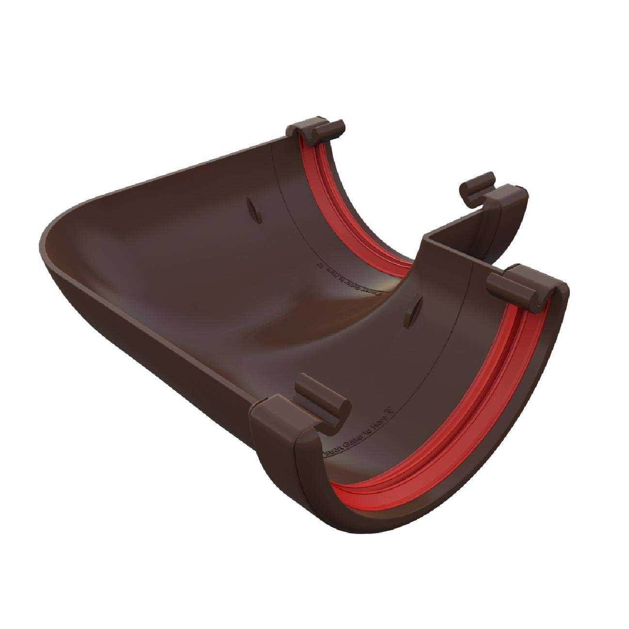 Freeflow Brown Round Gutter 90 Degree Angle Joint, 112Mm Rain Water Systems