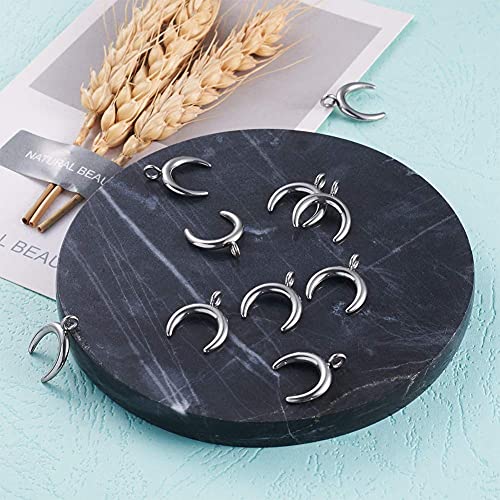 Beadthoven - 10 ciondoli a forma di luna a