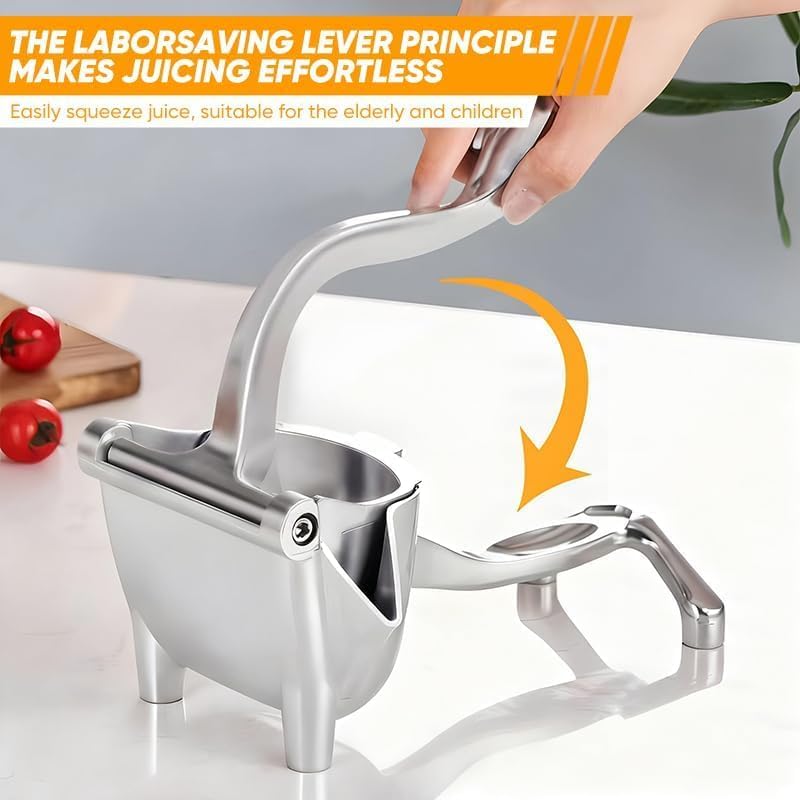 Miniatura 6 de Exprimidor manual, exprimidor de presión manual para una extracción eficiente de jugo, extractor de jugo de fruta fresca de aleación de aluminio con