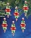 The Beadery Holiday Beaded Ornament Kit, 2.25-Inch by 0.75-Inch, Victorian Baubles, Makes 12 Ornaments