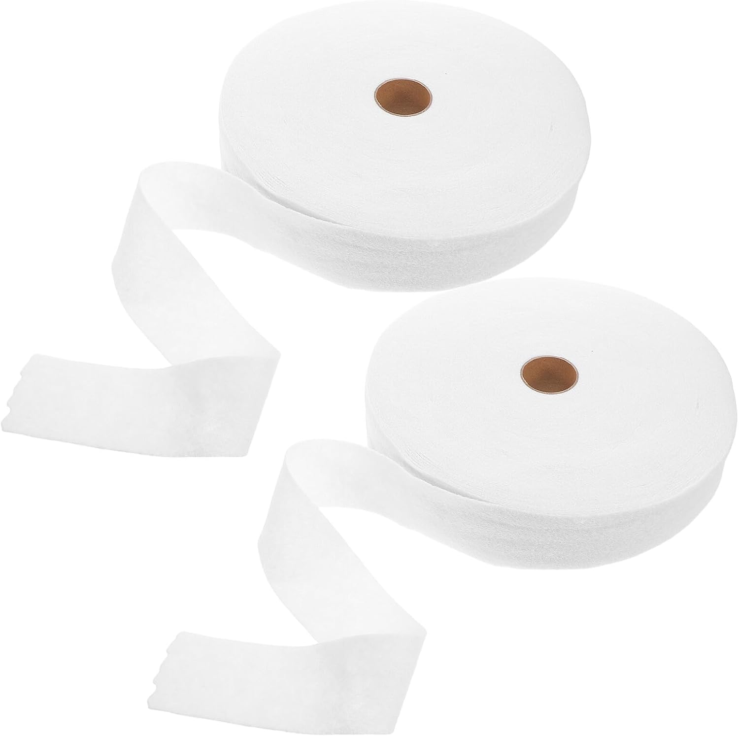 jojofuny Rolled Needle Punched Cotton Batting Roll 5.7cm X 45m 2pcs for Quilting DIY Sewing Soft Cotton Blend Padding Suitable for Carpets and Handmade Purses