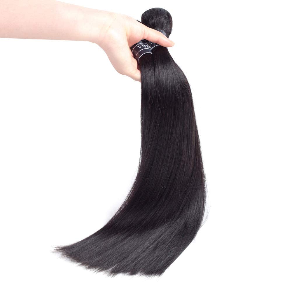 Amella Hair One Bundles Straight Hair 100% Brazlian Straight Human Hair Bundles 8A Unprocessed Virgin Hair Straight Bundles (16 inch)