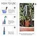 WMSB Plant Watering Spikes Set of 4 Water Plants with This Great House Plant Watering System Perfect as a Plant Waterer and Amazing for Vacation Plant Waterin