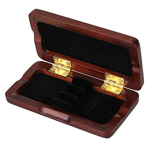 Bqlzr Maroon Wooden Oboe Reed Case With Smooth Spray Lacquer Surface For 3Pcs Oboe Reeds #TOP2