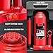 DNA Motoring 8 tons / 17637 lbs Lifting Automotive Welded Hydraulic Bottle Jack for Repair Vehicle, Pickup, Truck, w/Manual Handle, Red,TOOLS-00358