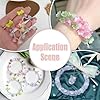 CRAFTYMELODY 10 Color Glass Flower Bead 100pcs Colorful Trumpet Flower Bead Bellflower Spacer Beads Floral Loose Beads for DIY Craft Earring Bracelets Necklace Jewelry Making Accessory Supplies #3