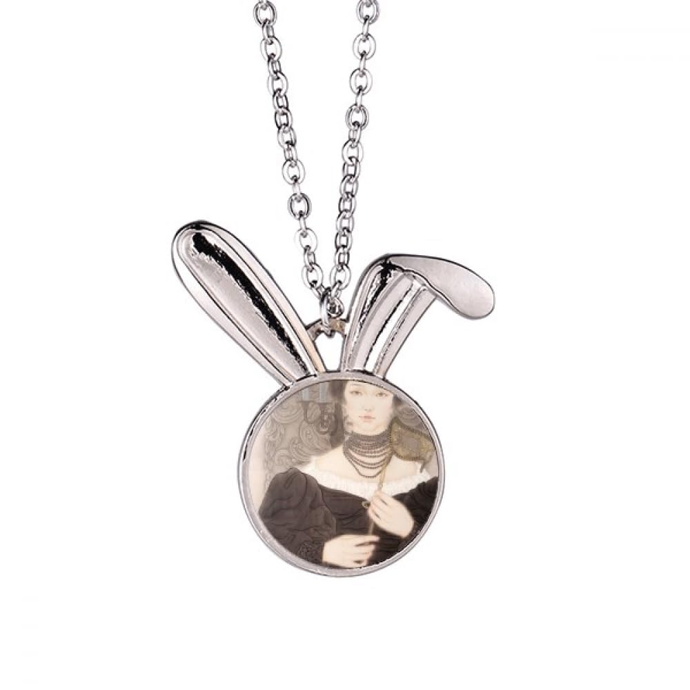 Collier lapin pendentif anti-allergie résistant à l'usure quotidienne - 5