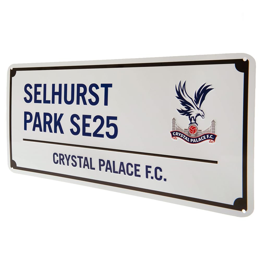 Crystal Palace F.C. Official Blue Text Street Sign, Selhurst Park SE25
