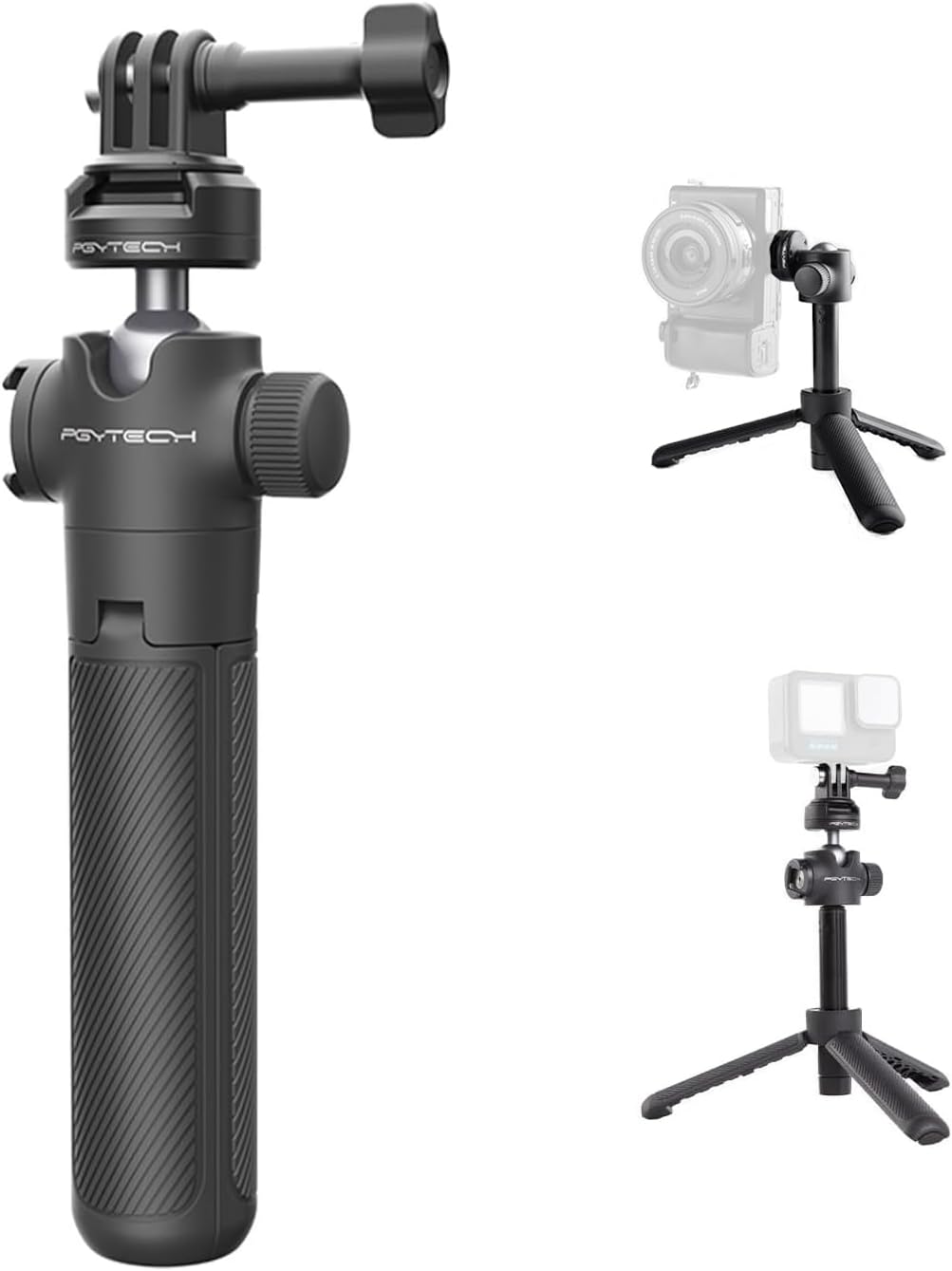PGYTECH CapLock Action Camera Extension Pole Tripod with Quick-Release Design