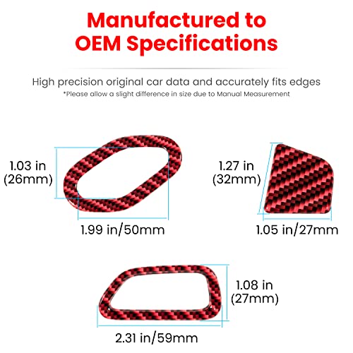 Accesorio para carro rojo 3 piezas miniatura 7