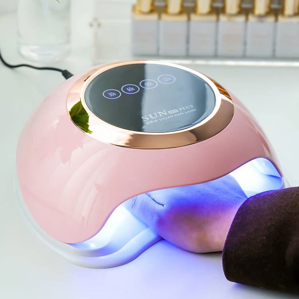 SYALEO Lampada Unghie Asciugatrice Macchina for fototerapia for Unghie 88W Nail Curing Gel Strumenti for Nail Art PORTATO Lampada for Unghie Professionale con Perline Lampada da 30pcs in Casa