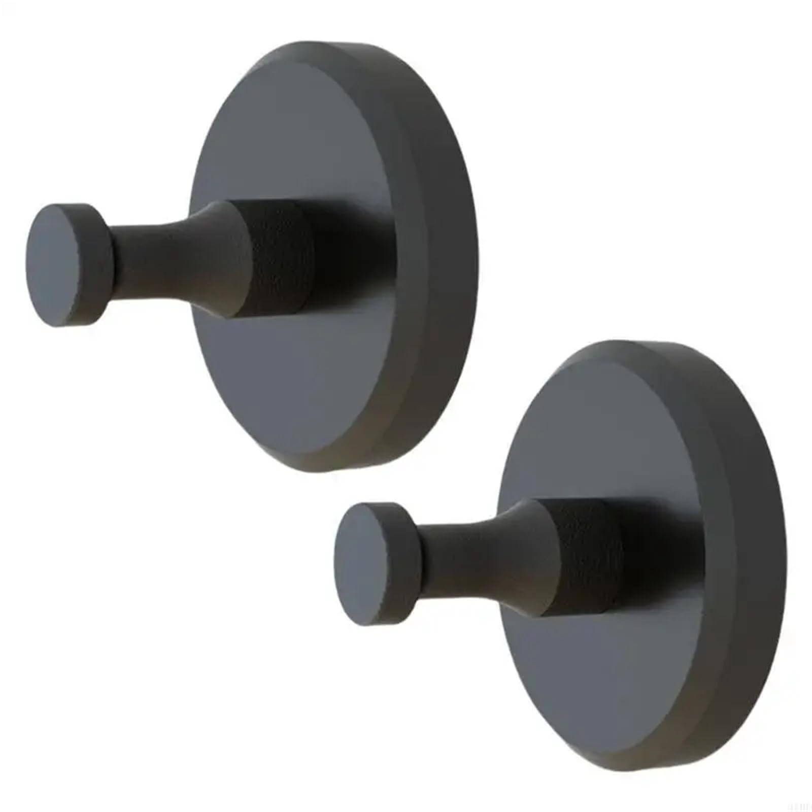 Saugnapfhaken 6 Stück tragbare Saughaken aus gebürstetem Nickel for moderne Wohndekoration(Black)