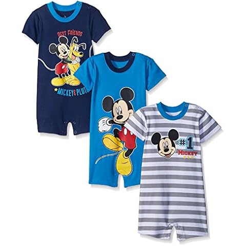 Disney Baby Boys' Mickey Romper Set of 3 Cover