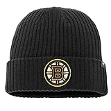 Fanatics - NHL Boston Bruins Core Cuffed Knit Beanie - Schwarz Farbe Schwarz, Größe One Size