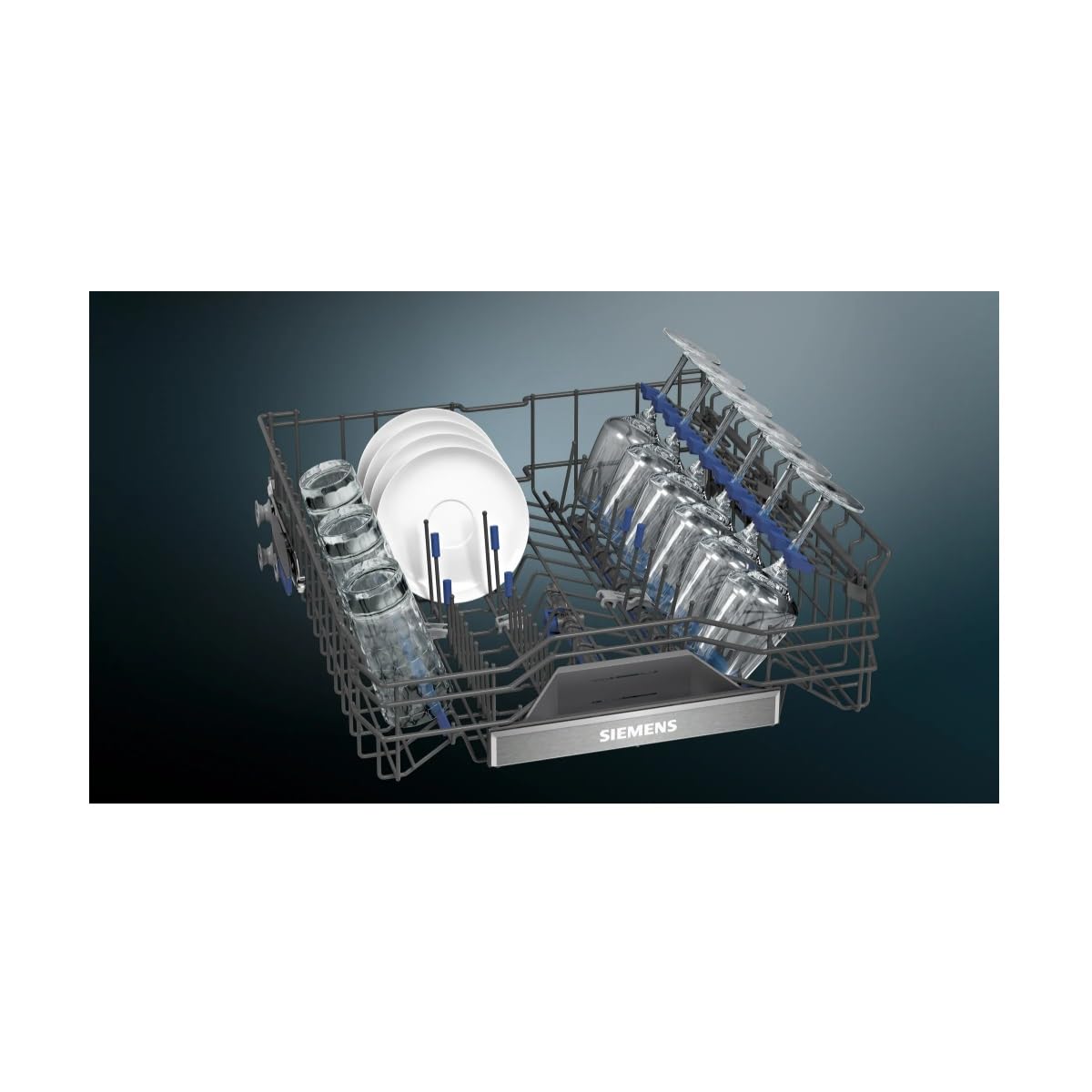 Siemens SN87TX02CE, iQ700, lavastoviglie intelligente completamente integrata, 60 cm, Made in Germany, cassetto posate, asciugatura Zeolith, varioSpeed Plus, programma intelligente, flexComfort Pro