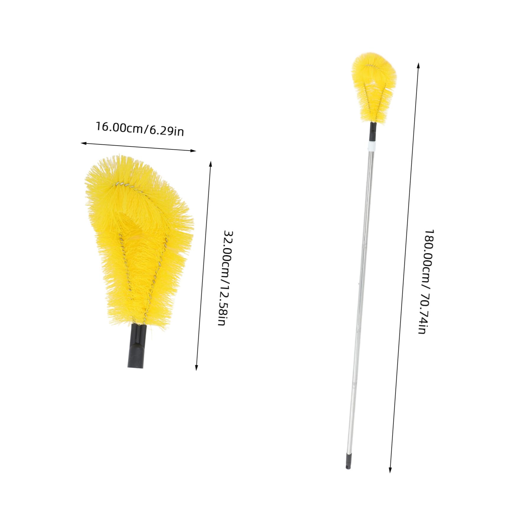 Gadpiparty Cepillo Varilla de Acero Inoxidable para Limpiar Canalones Herramienta Multifuncional Ahorro Fácil Manejo para Limpieza Exterior