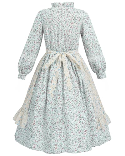 Vestido Colonial Prairie Niñas Manga Larga Floral miniatura 3