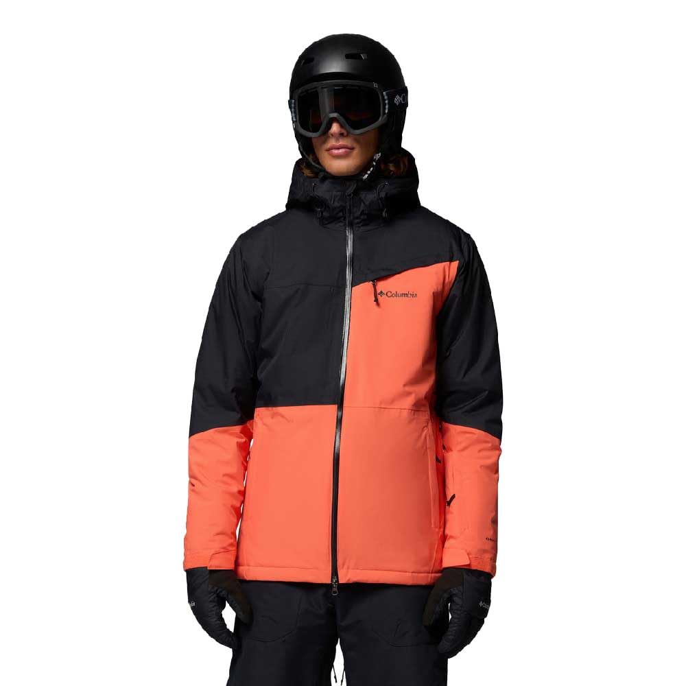 Columbia Men's Iceberg Point 2 Jacket, Ski Jacket, Zing, Black, XL