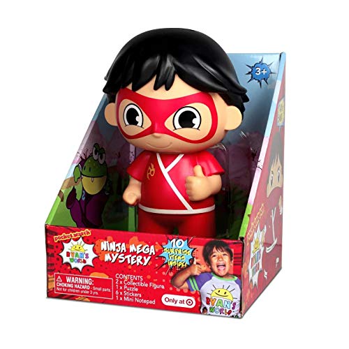 Ryan World - Ninja Mega Mystery - Coin Bank with 10 Surprise Items Inside!