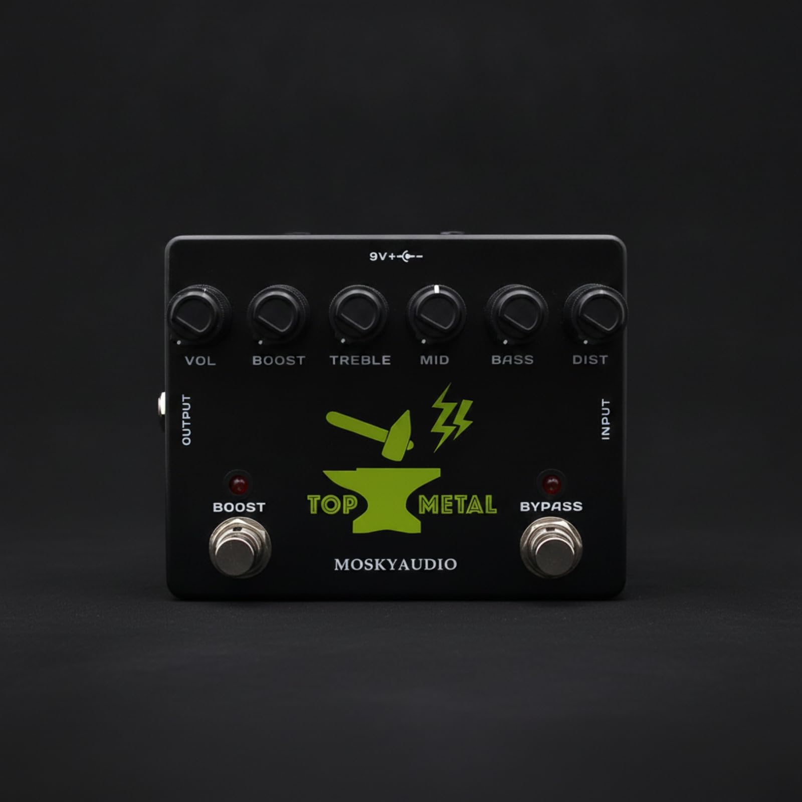 Effektpedal mit Stabil Verzerrerpedal Kompakt Gitarren-Effektpedal für Gitarristen, Proberaum