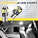 Purthog 10PCS T10 Interior Car Lights,5630 8SMD Car T10 LED Bulb with High Brightness as Map/Reading/LED License Plate Light Bulbs,12V Inside Cars Lights Bulb Cars Accessories