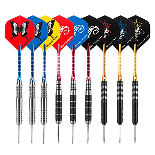 UZOPI Standard Dart Flights 30 Sets 90Pcs Durable Replacement Feather