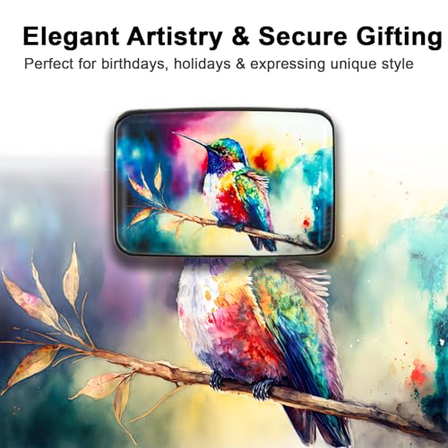 Image of Aluminum Wallet RFID Blocking Slim Metal Business ID Credit Card Holder Hard Case