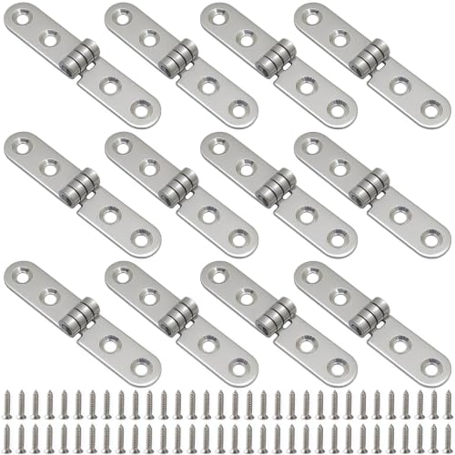 Charnières pliantes 270° en acier inoxydable 316 pour boîtes et portes de placard - Lot de 12 - 2