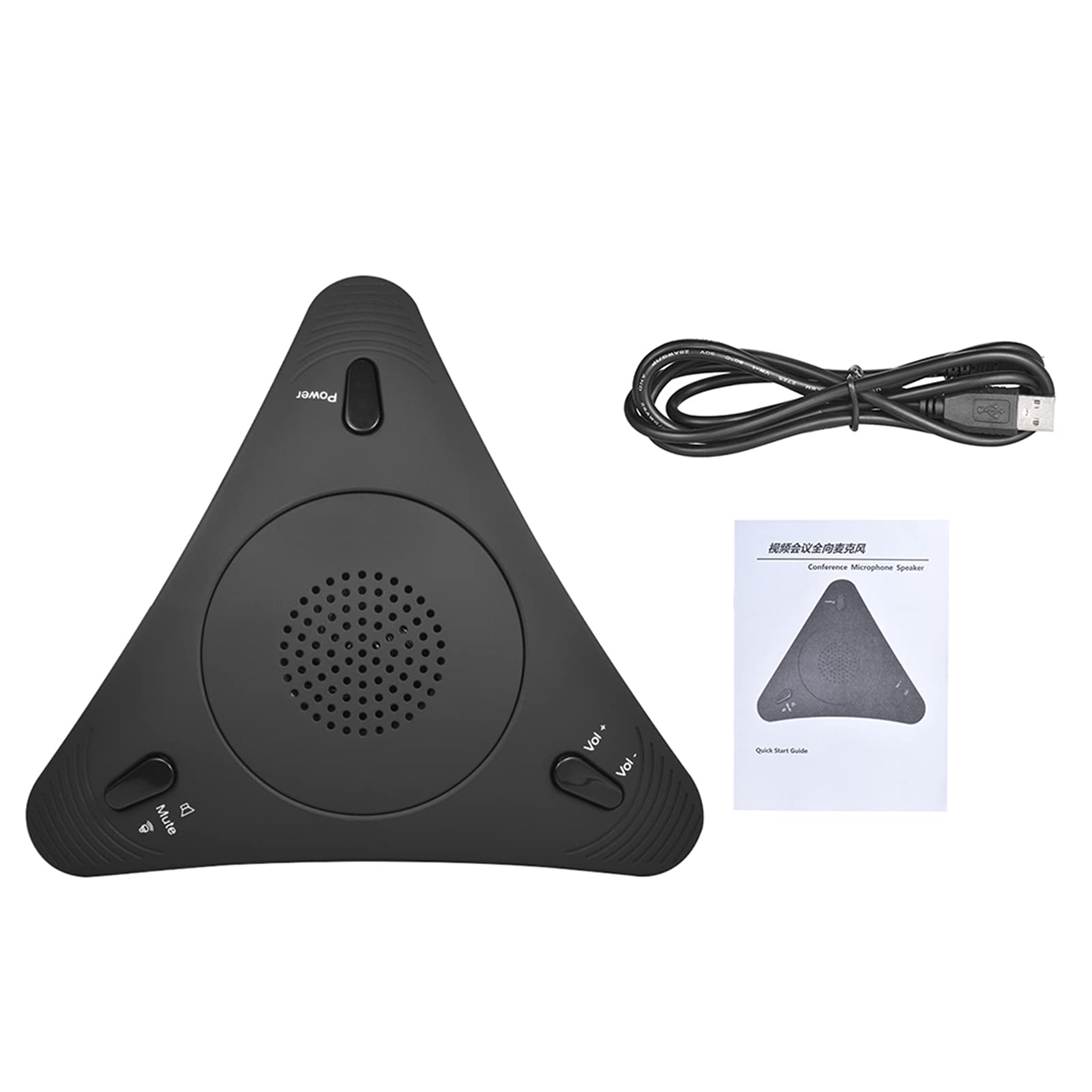 Irfora USB Desk Computer Conference Microfono a condensatore omnidirezionale Alarlante per microfono Alarlante a 360° Pickup o Plug & Play per riunioni Video aziendali